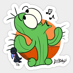 Nobody Suspects the Cactus! Sticker